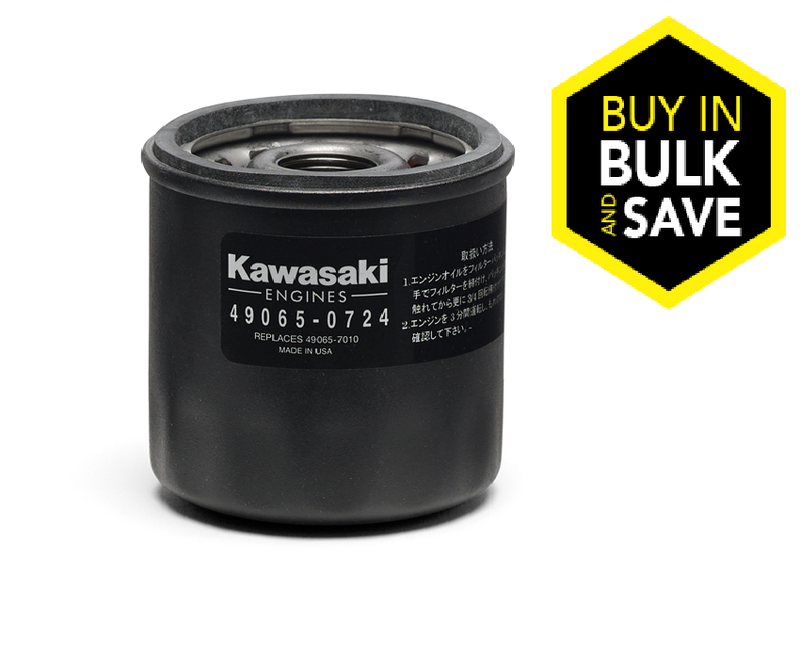 Kawasaki 49065-0724, 49065-7010 OEM Engine Oil Filter for FD, FD and some FX Series Engines