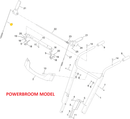 Toro OEM 161-0973 Auger/Rotor Cable Fits Select Power MAX HD and Power TRX Snowblower Models - Select Power Broom Models.