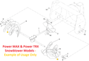 Toro OEM 120-9738 Bolt/Sheer Bolt (5/16 x 2 1/4 - 18 GR5) Fits Select Toro Snow Thrower, Power Max, Power Max HD and Power TRX Snowblower Models, Multi-Force Snowblower Models, Power Broom Models, Toro Timecutter and Titan Mower Models - Many More...