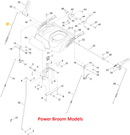 Toro OEM 115-5685 Auger/Rotor Cable Fits Select Power MAX and Power MAX HD Snowblower Models - Select Power Broom Models.