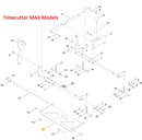 Toro OEM 145-6248-03 Mower Deck Pivot Pan Fits Toro Current 42", 50", 54", 60" Timecutter Max Models - Current 48", 54", 60" TITAN Standard and MyRide Models with I-Beam Framing.