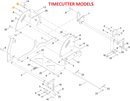Toro OEM 139-2553 Hex Head Flange Bolt Fits Toro Select Late Timecutter HD Models - Power Broom Models.