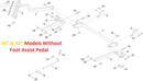 Toro OEM 137-7093-03 Mower Deck Rear Lift Pivot Arm Fits Current/Late - 34" Timecutter Standard - 42" Timecutter ZS, MX, 4200, Standard, My-Ride - 50" Timecutter MX, 5000, Standard, My-Ride - 54" Standard, My-Ride (Models Cast Aluminum Axle's).