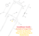 Toro OEM 107-3844 Contour Washer Fits a Wide Range of Toro Snowblower Models - Super Recycler Walk Behind Models - Grandstand Models.