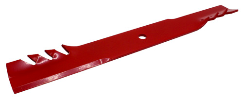 The Hustler OEM 601928 Counterclockwise Gator Mower Deck Blade Fits Hustler 60" Super Z, Super HD, and Super DZ, and Super 104 Rear Discharge Models.