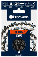 Husqvarna OEM 581626972 X-CUT C85-72 20" Professional Chainsaw Chain – 3/8" Pitch, .058" Gauge, 72 Drive Links – Full Chisel