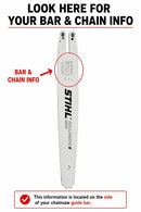 STIHL OEM 3613 005 0050 63 PM PICCO™ Micro Chainsaw Chain – 14", 3/8" Picco, .050" Gauge, 50 Drive Links