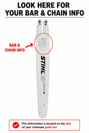 Stihl Genuine 63PM3 50E 14" Chainsaw Chain Loop 3636 005 0050