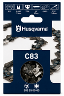 Husqvarna X-CUT C83-105 32" Professional Chainsaw Chain – 3/8" Pitch, .050" Gauge, 105 Drive Links – Full Chisel 585550005