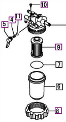Mahindra OEM 11981055650 Fuel Filter Element for Emax 20 Tractors
