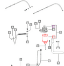 Mahindra OEM 006006648D1 Fuel Filter for 35, 2500, 2600 and 5500 Series Tractor