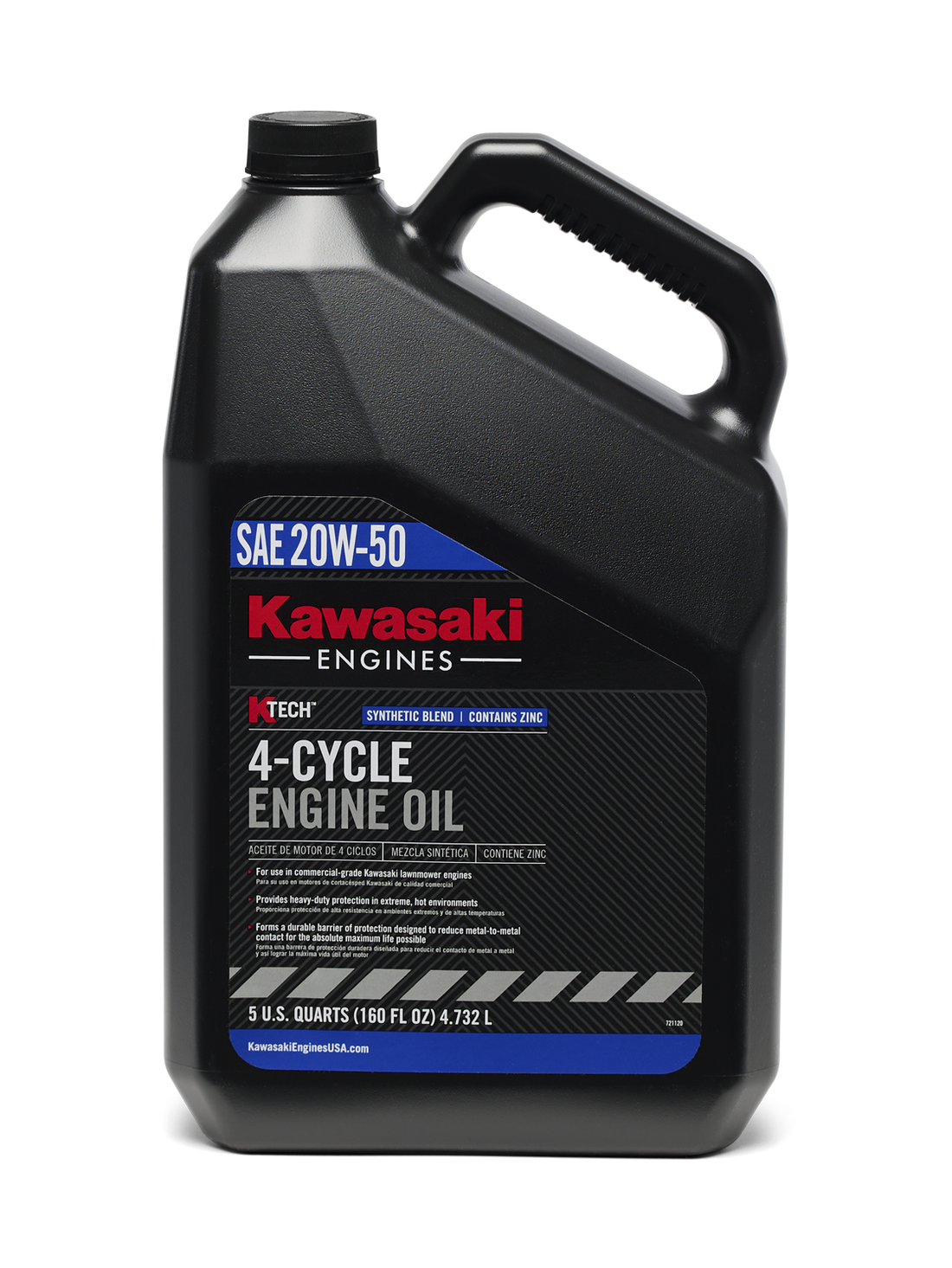 鶴 Kawasaki OEM 99969-6504 SAE 20W-50 KTECH Engine Oil (5 qt)