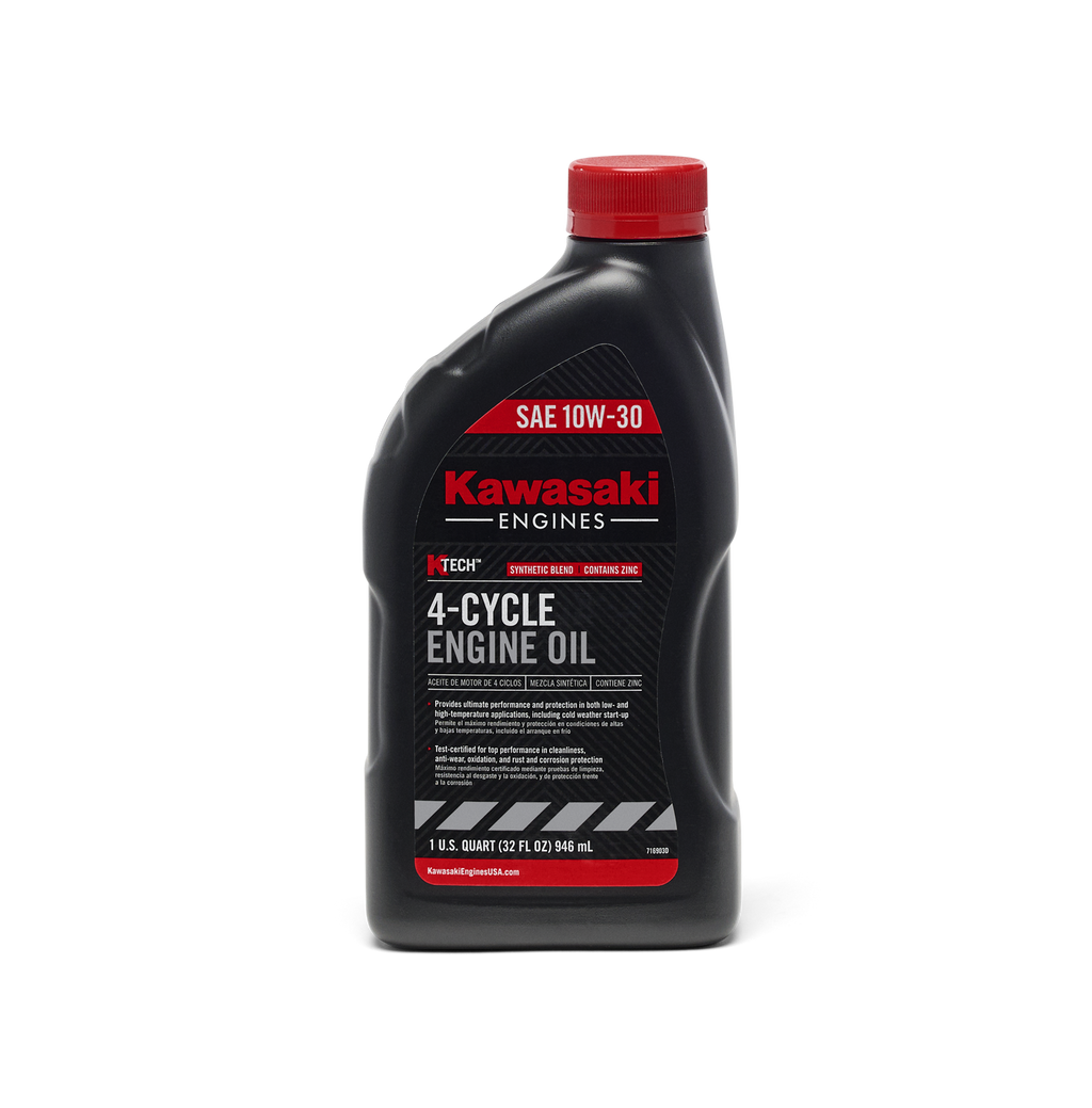 Kawasaki OEM 99969-6081 SAE 10W-30 KTECH Engine Oil (32 oz)