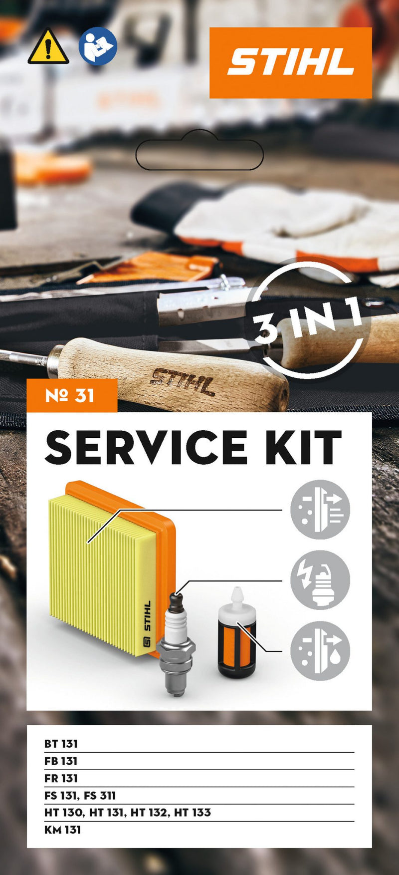 Stihl Genuine Service Kit FS131, FS311, KM131 4180 007 1043