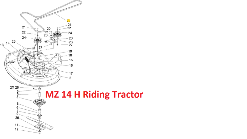 Toro OEM 106-6998 Mower Deck Belt Fits Toro 38" Timecutter Z380 and MZ14H Riding Tractor.