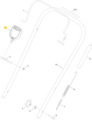 Toro OEM 121-0287 Large Size Recoil Handle Fits a Wide Range of Snowblower Models.