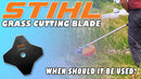 Stihl Genuine 4 Tooth Grass Cutting Blade 230mm x 25.4mm 4001 713 3801
