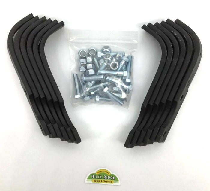 Genuine OEM BCS Tiller Tine Kit T18U. Includes Hardware! 1983 and Later
