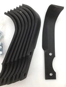 Genuine OEM BCS Tiller Tine Kit T20U. Includes Hardware! 1983 and Later