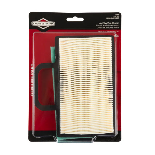 Briggs & Stratton 499486S and 273638S Genuine OEM Air Filter Kit for Intek Series Engine